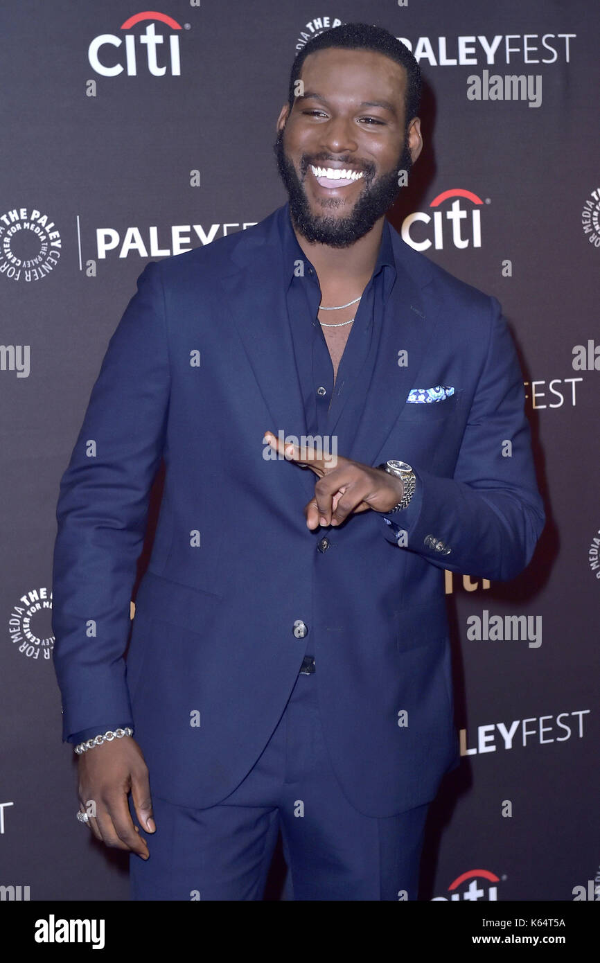 Beverly Hills, EE.UU.. 10 sep, 2017. kofi siriboe en la proyección de 'la reina de azúcar" en 2017 paleyfest caída tv previsualizaciones en el im Paley Center for Media. beverly hills, 10.09.2017 | verwendung weltweit crédito: dpa/alamy live news Foto de stock