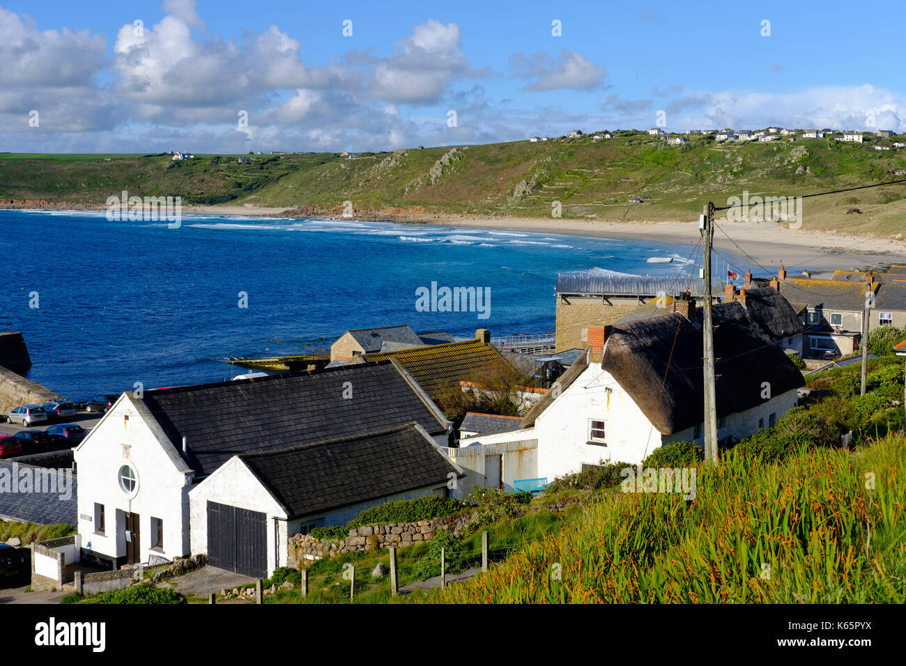 Sennen Cove, sennen, Cornwall, Inglaterra, Gran Bretaña Foto de stock