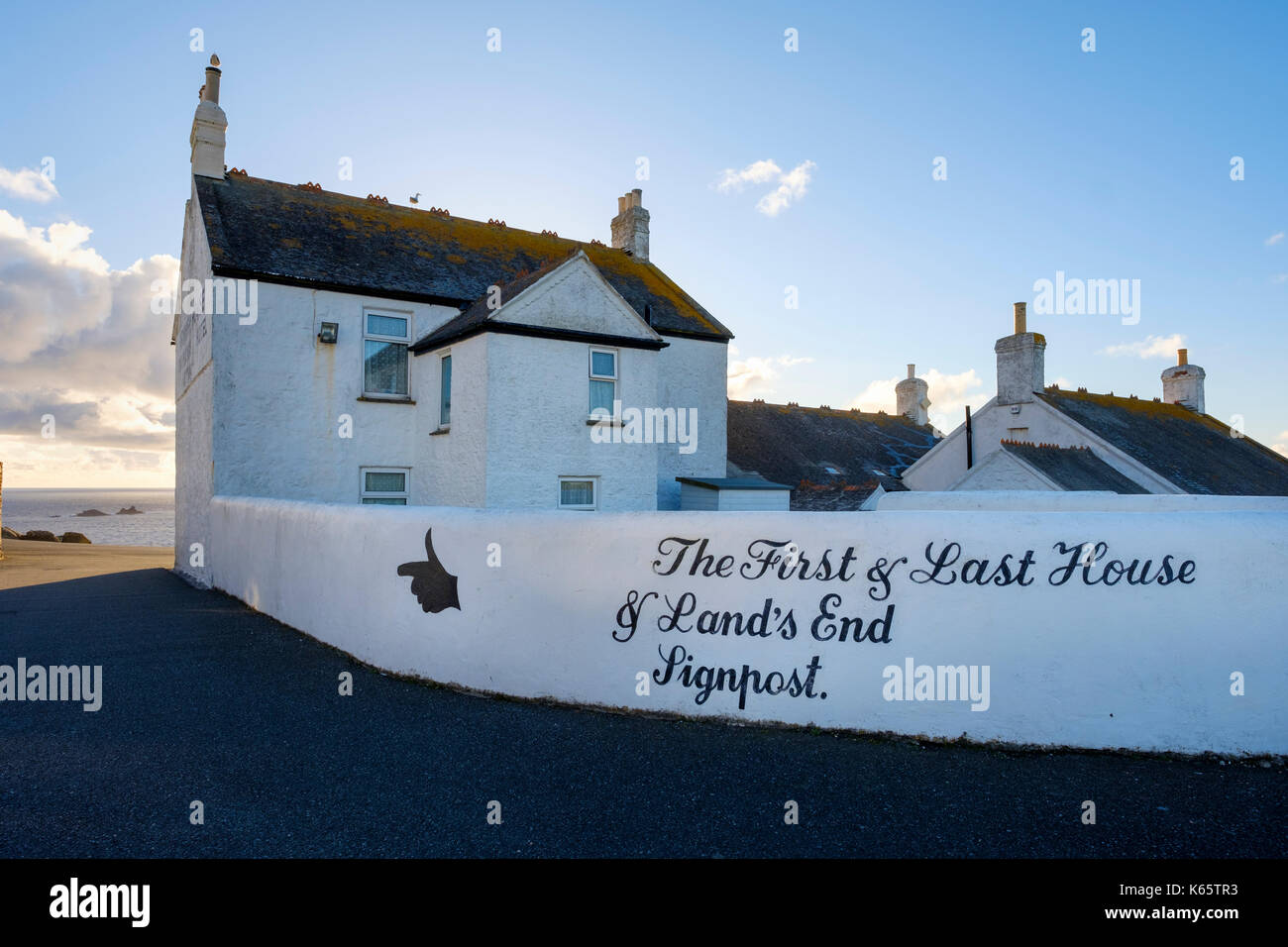 Penwith House, Land's End, Cornwall, Inglaterra, Gran Bretaña Foto de stock