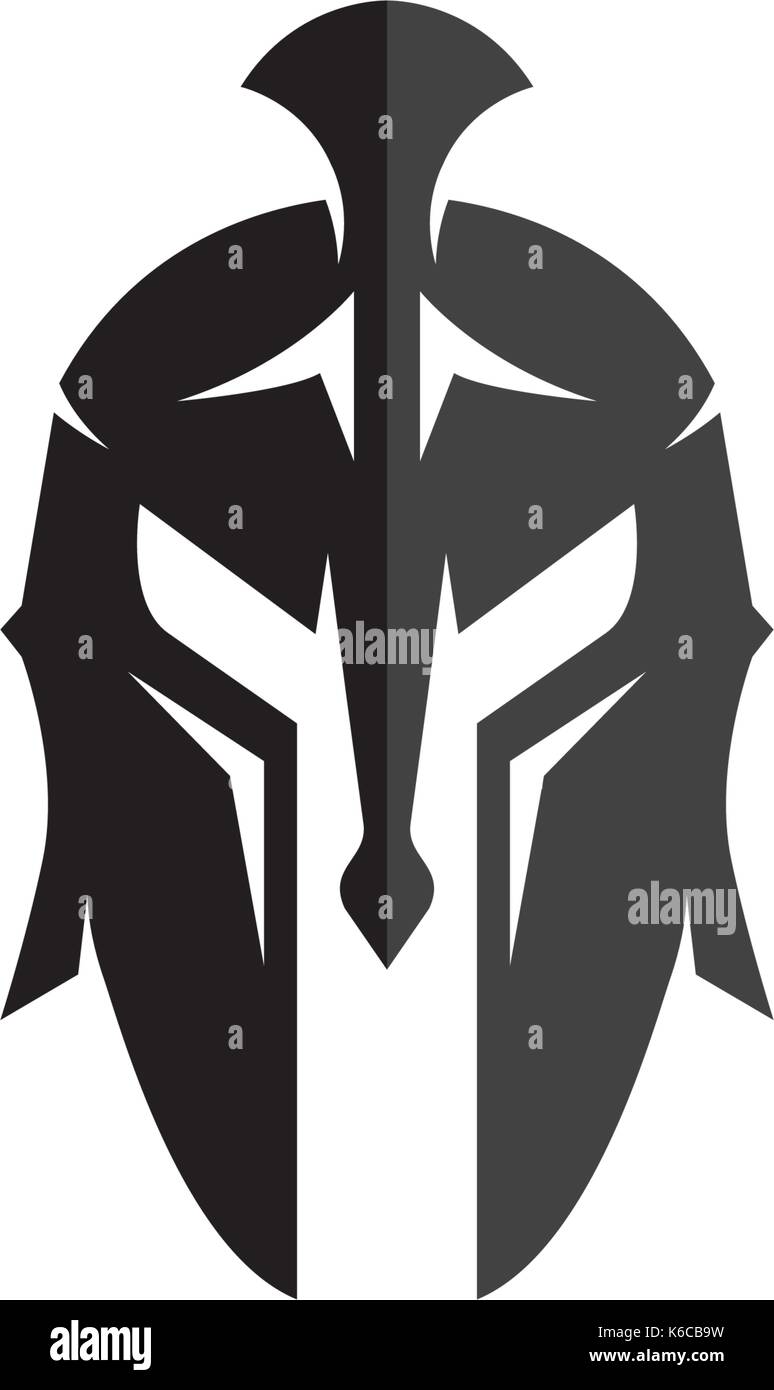 Casco Espartano Logo Vector Plantilla De Diseno Del Icono Imagen Vector De Stock Alamy