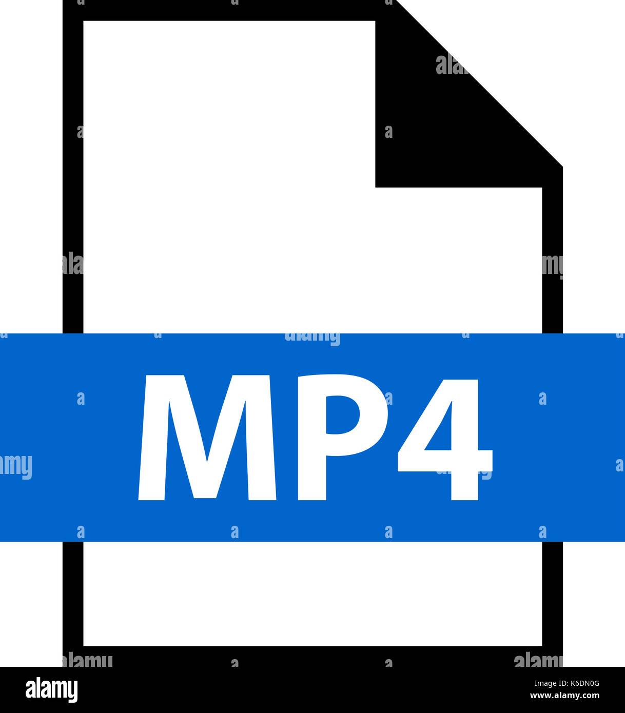Utilizarlo en todos sus diseños. Icono de extensión de nombre de archivo mp4  o mp4 MPEG-4 es un formato contenedor multimedia digital en estilo plano  Imagen Vector de stock - Alamy