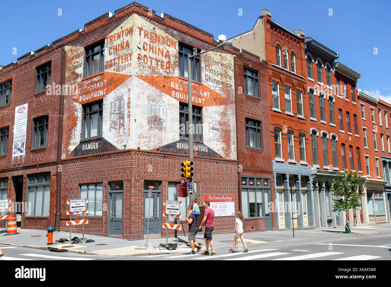 La cerámica de edificio, ciudad vieja, Filadelfia, Pennsylvania, Estados Unidos, América del Norte Foto de stock