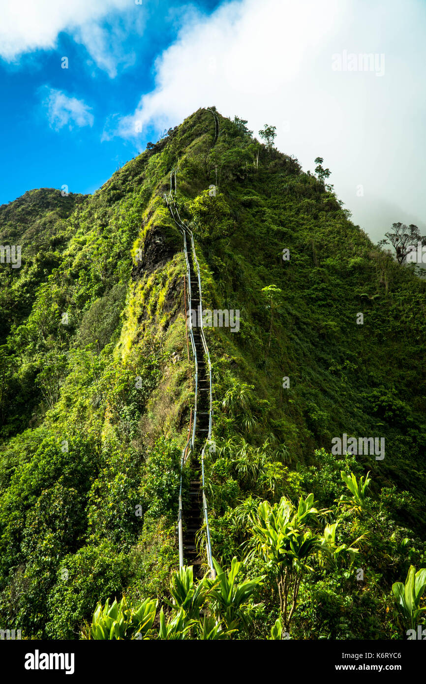Escalera al cielo hawaii fotografías e imágenes de alta resolución Alamy