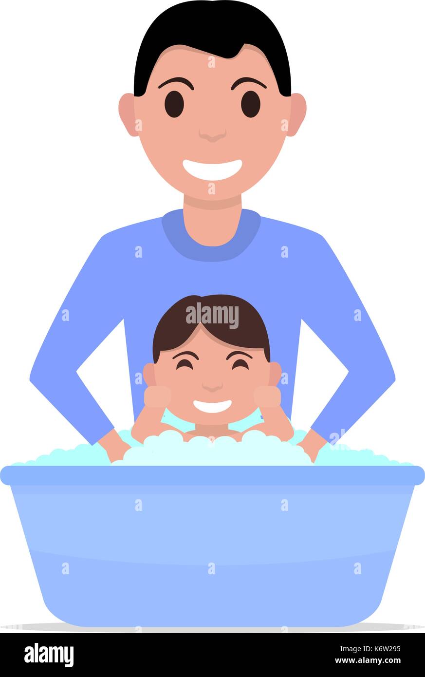 Ilustracion Vectorial De Dibujos Animados Padre Bana A Un Bebe Imagen Vector De Stock Alamy Ilustracion Vectorial De Dibujos Animados Padre Bana A Un Bebe Imagen Vector De Stock Alamy