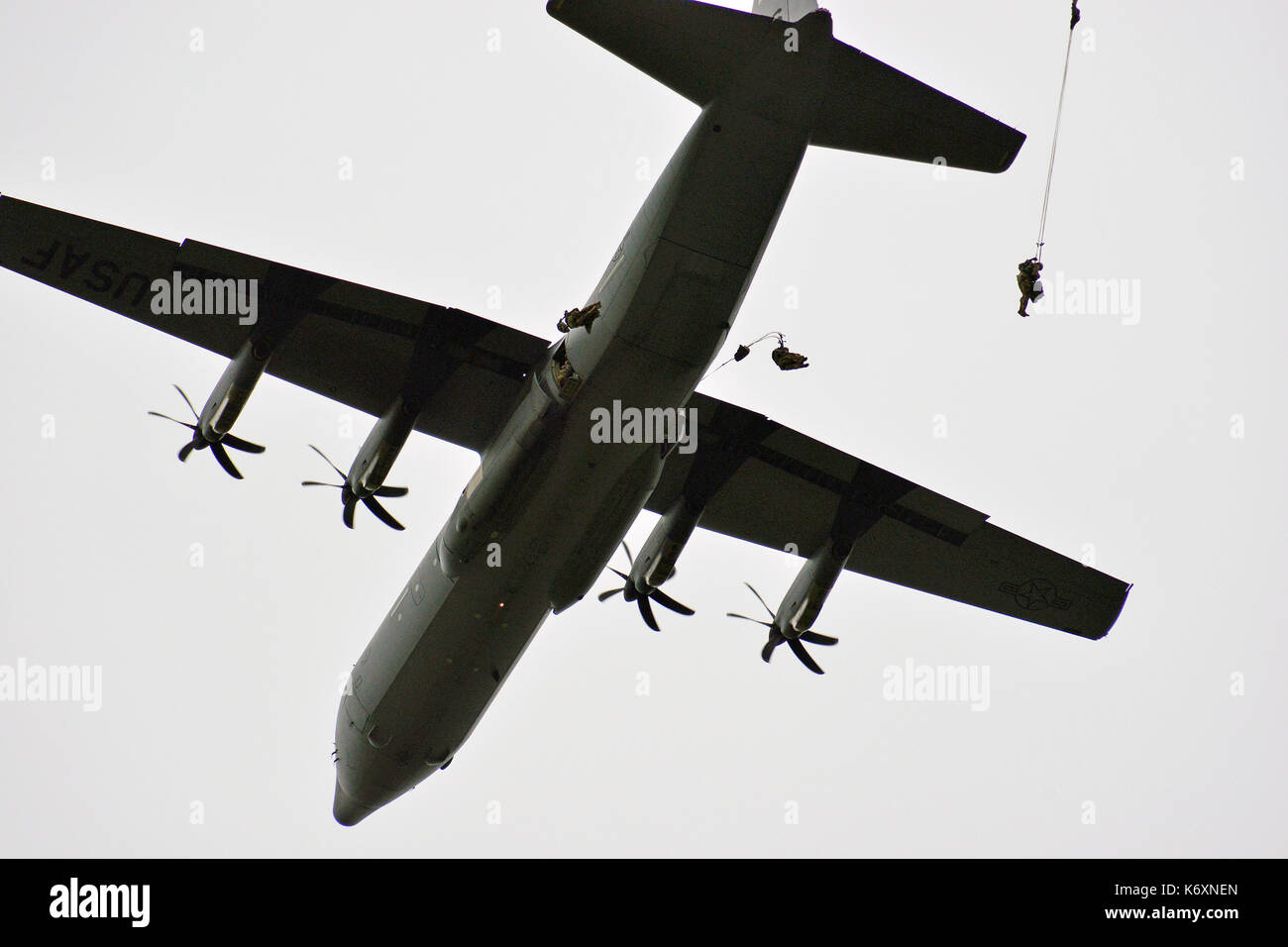 Los paracaidistas del ejército de EE.UU. Foto de stock