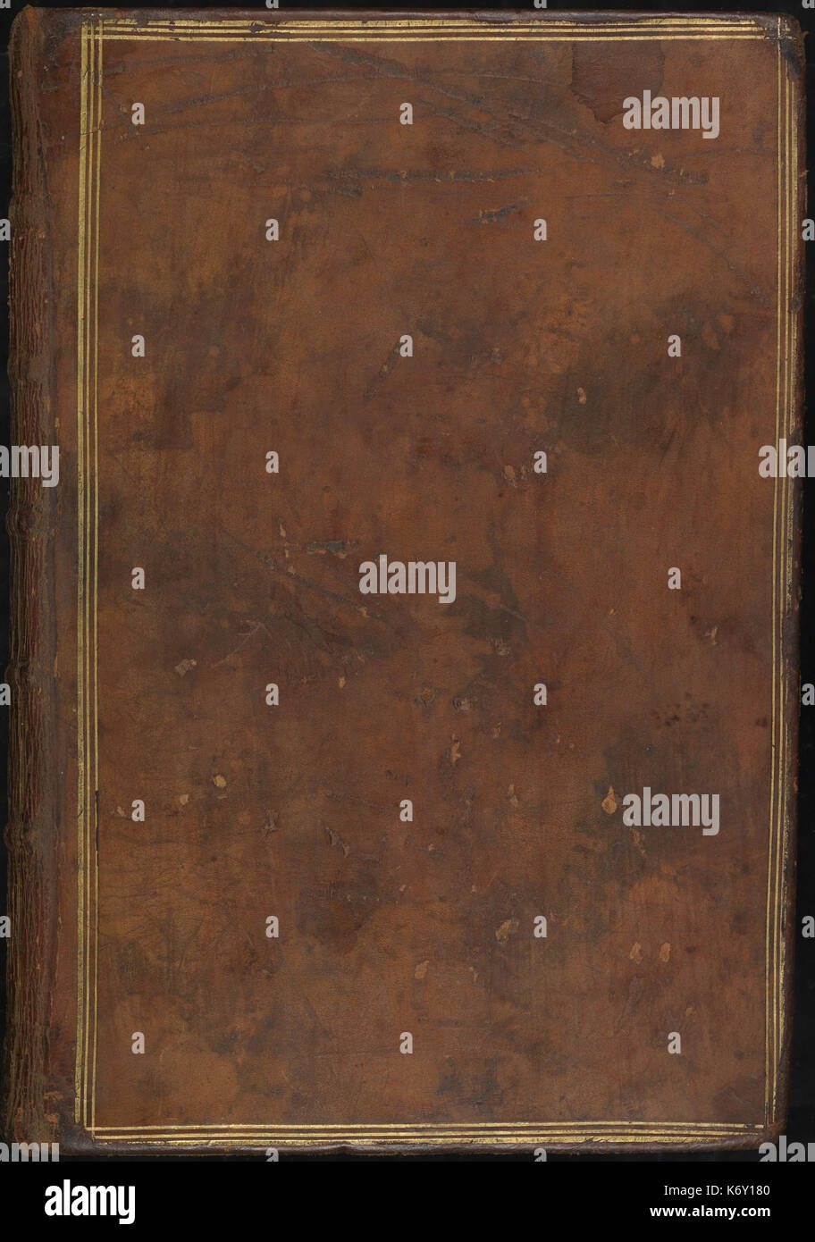 Encuadernación en piel marrón de frontal con estampado dorado, realizado en  Francia circa 1770, salterio de Eleanor de Aquitaine (ca. 1185) KB 76 F 13,  voorplat Fotografía de stock - Alamy