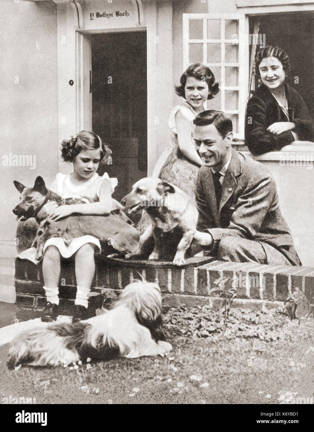 La familia real en 1936. VI, 1895 1952. El Rey del Reino Unido