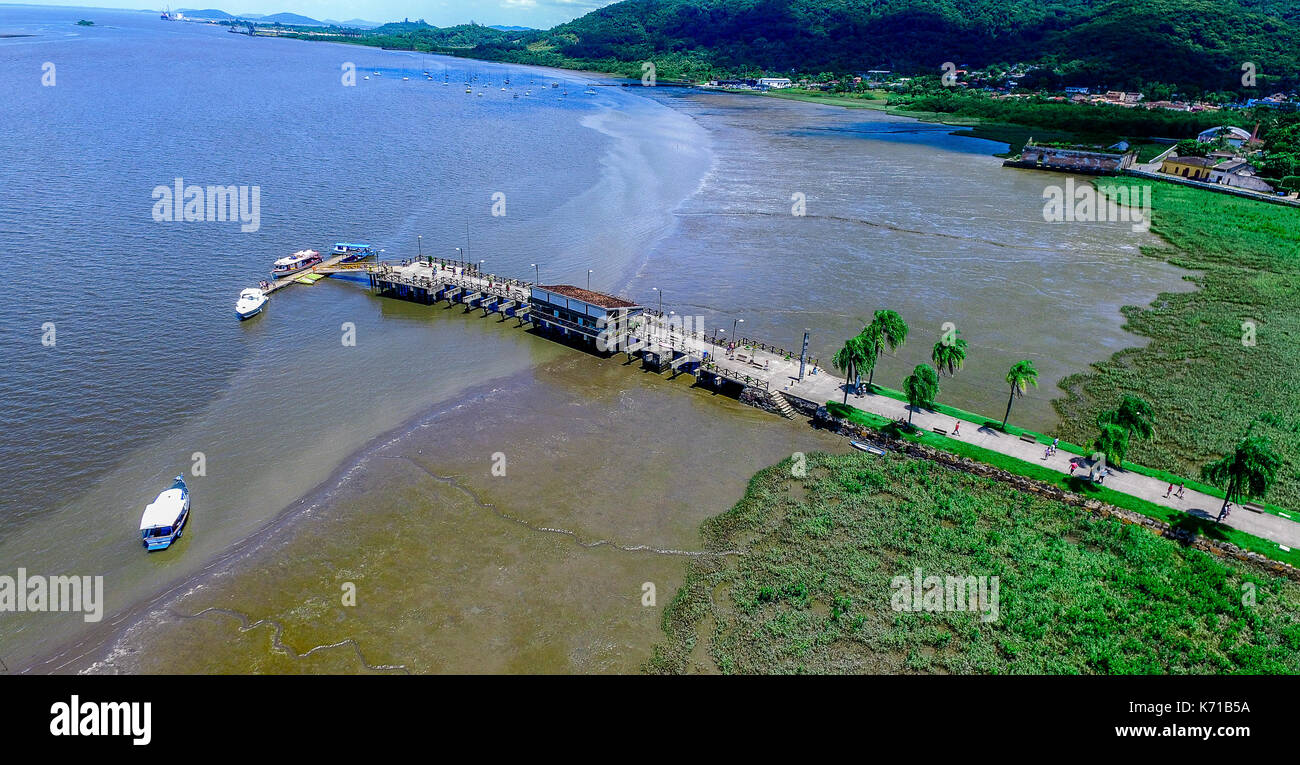 Praia de Antonina no Paraná Brasil Foto de stock