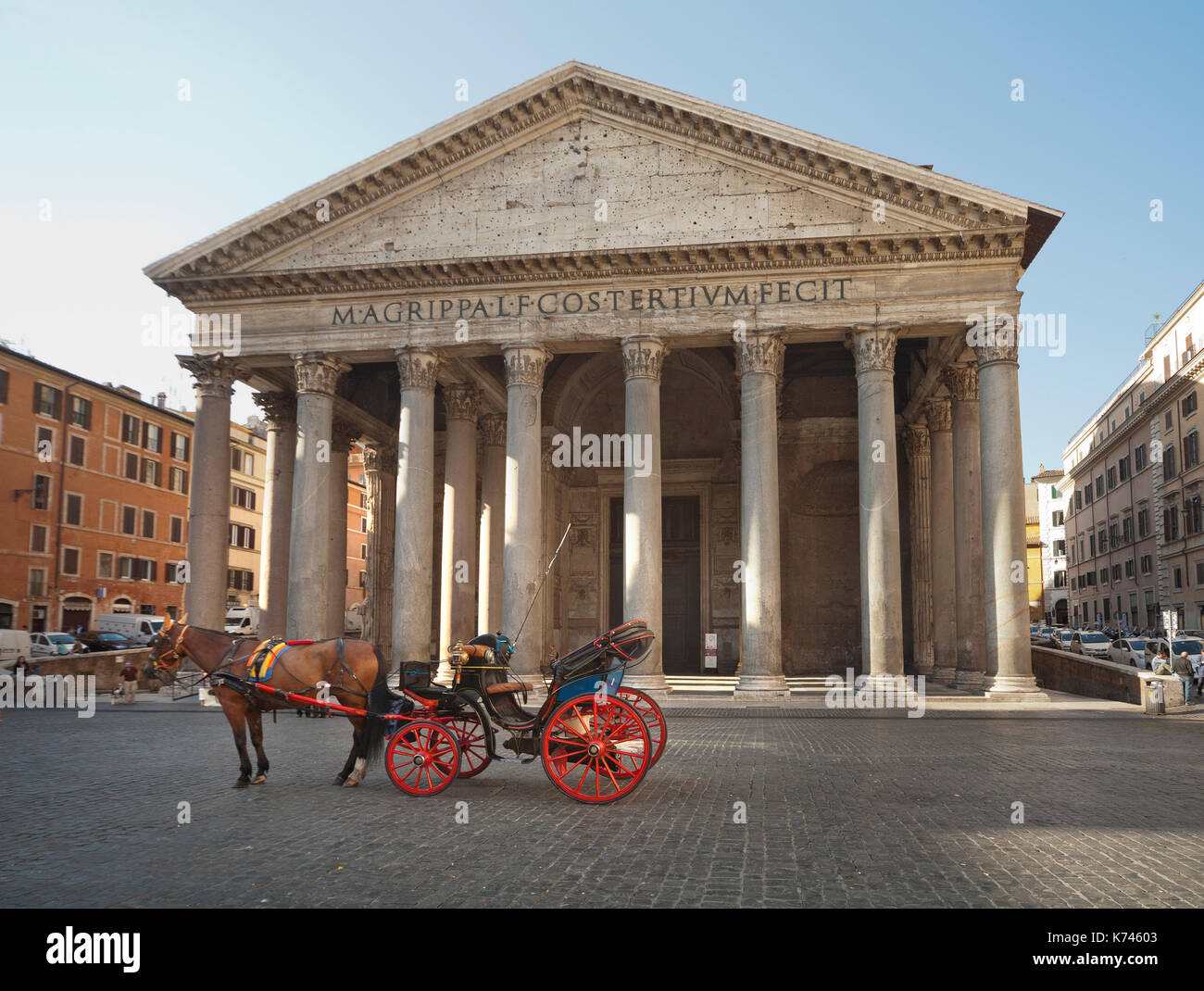 Pantheon - Roma, Italia, Roma, la iglesia de las ciudades capitales. Foto de stock
