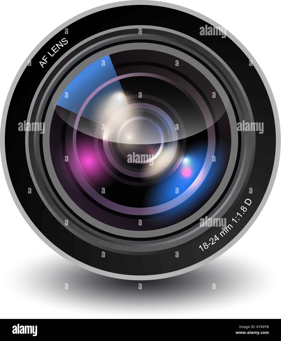 Vector la lente de la cámara Imagen Vector de stock - Alamy