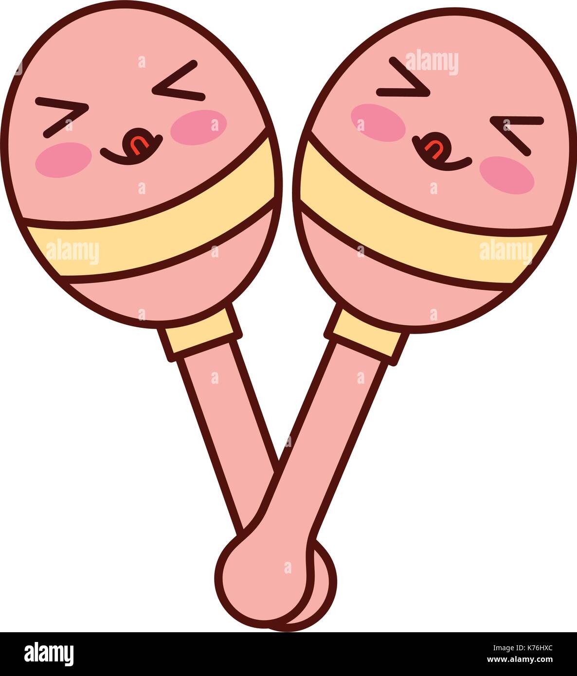 kawaii-maracas-instrumento-fiesta-musical-k76hxc.jpg