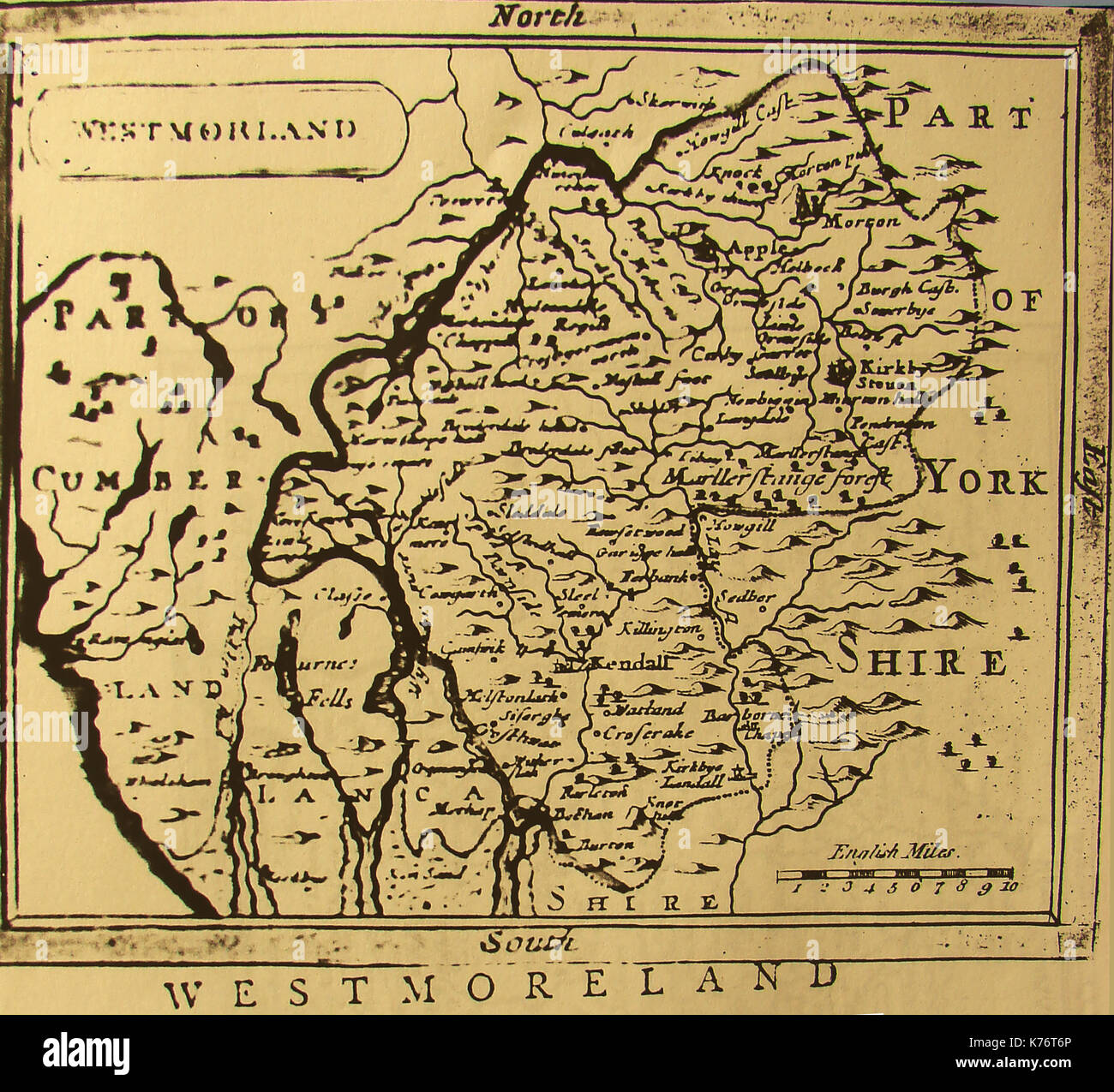 Mapa westmoreland uk Fotos e Imágenes de stock Alamy