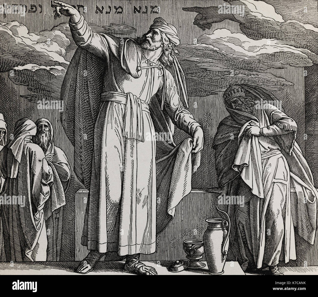 La Escritura En La Pared Daniel Y El Rey Belsasar Grafico