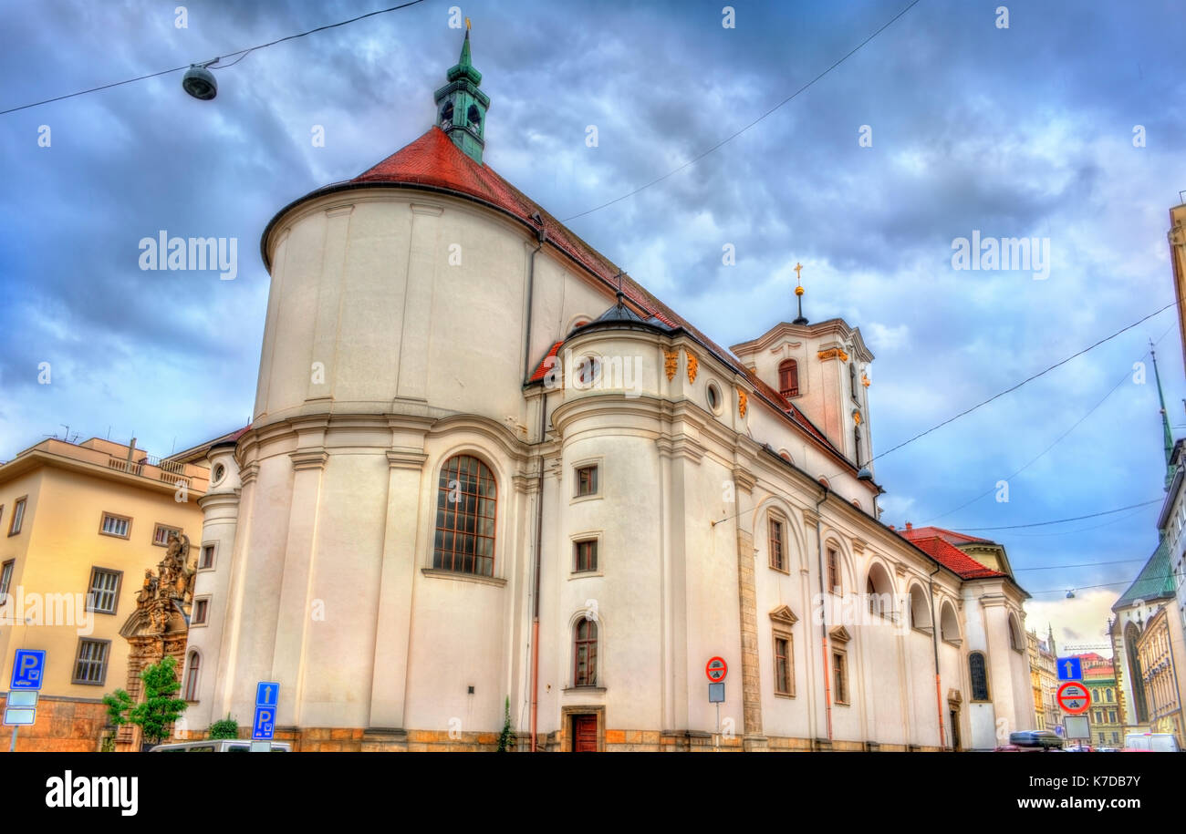 Iglesia católica de la Asunción de Nuestra Señora en Brno, República Checa Foto de stock
