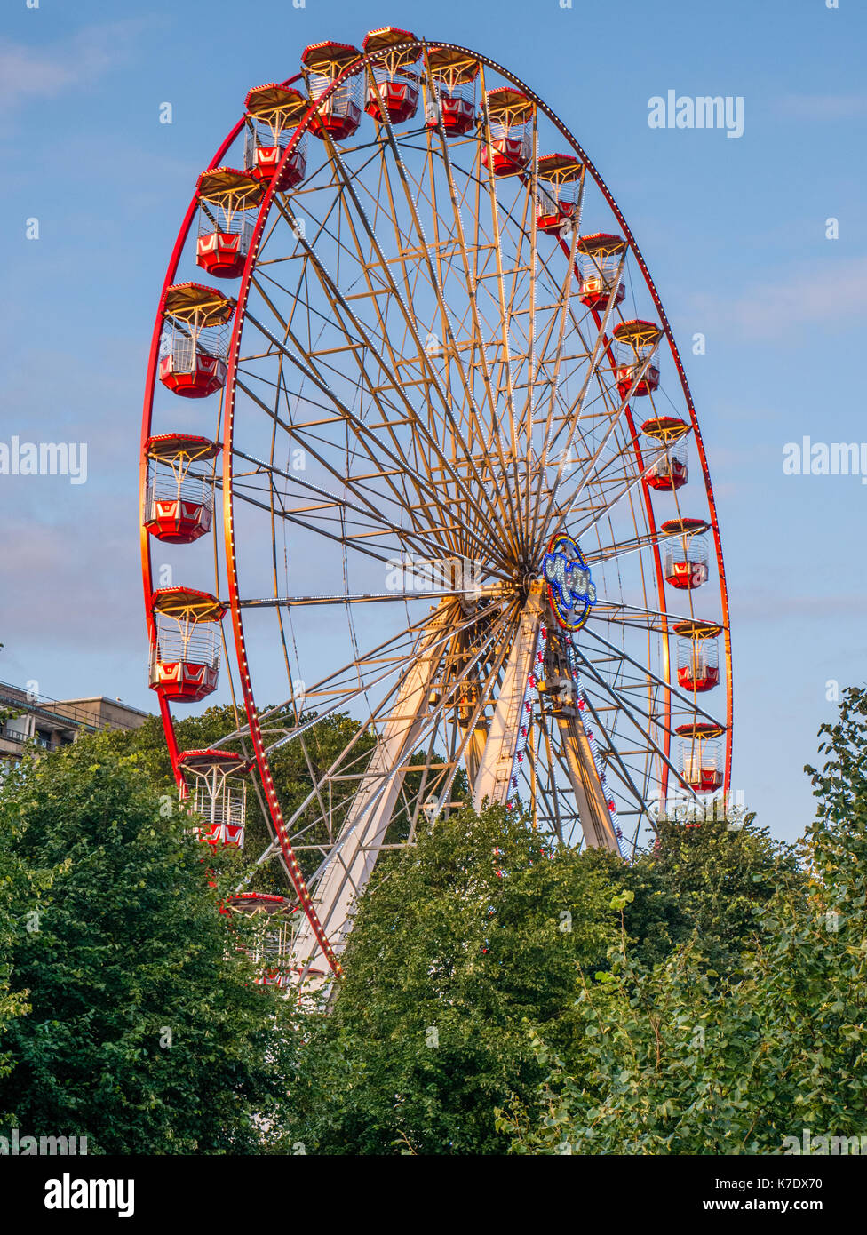 The Edinburgh Big Wheel, New Town, Edimburgo, Escocia, Reino Unido, ES. Foto de stock