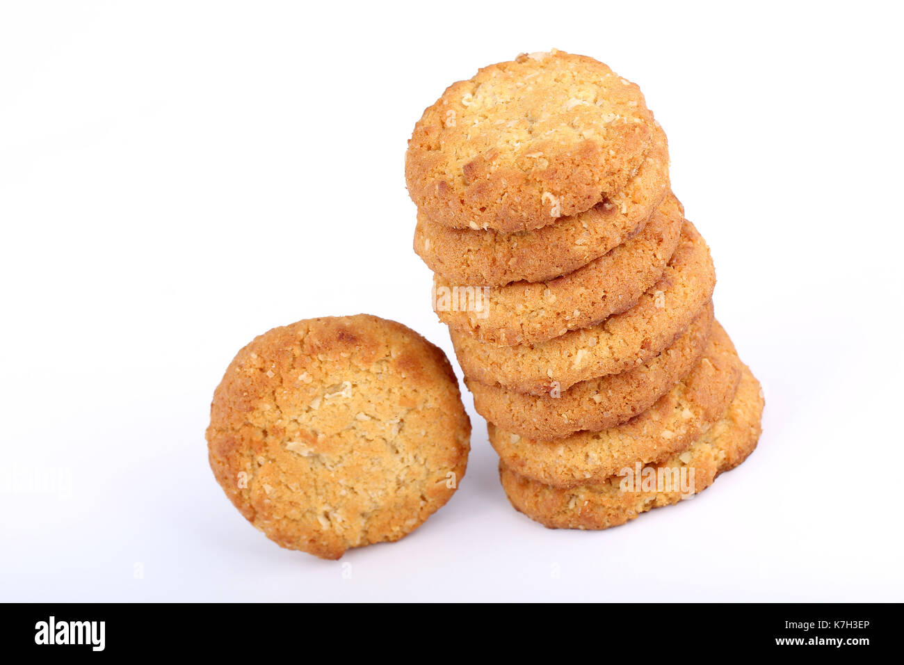 Galletas de harina de avena con miel, Avena de miel galletas, galletas artesanales, hechas a mano galletas surtidas Foto de stock