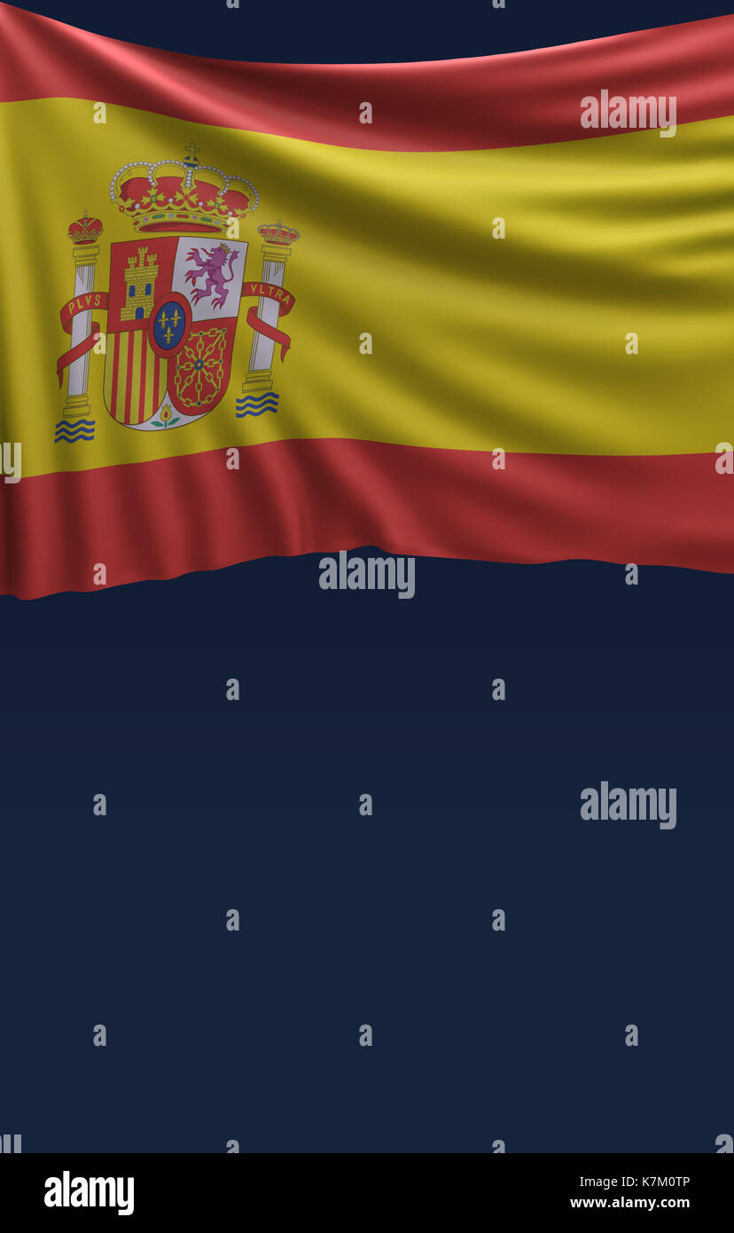 Los Colores De La Bandera Española La Bandera De España 3d