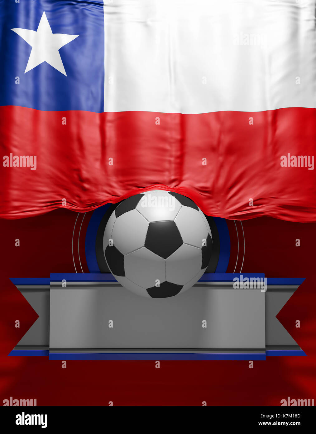 3d bandera chile bandera chilena (3D Render art Fotografía de stock Alamy