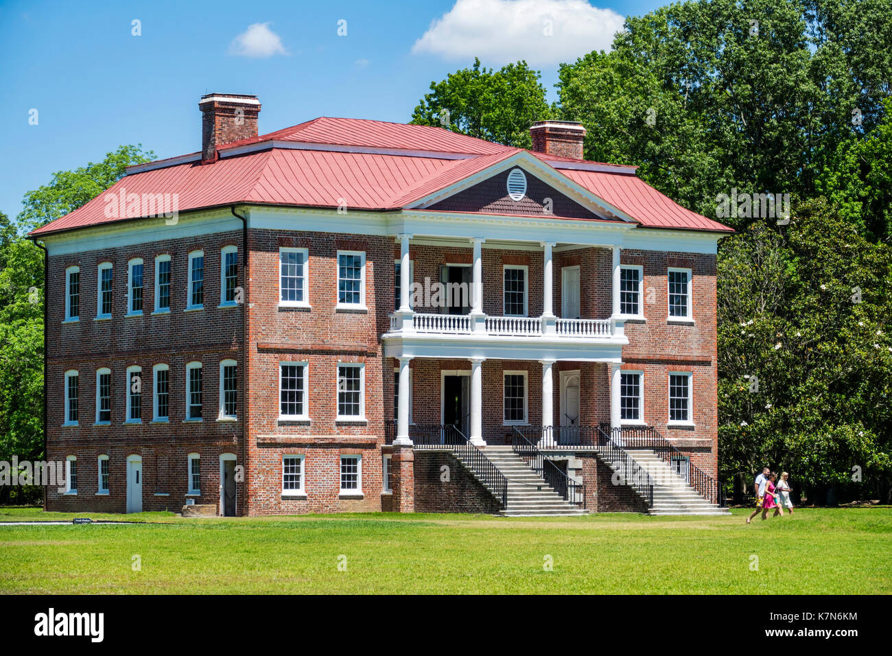Charleston Carolina del Sur,Drayton Hall,plantación histórica,preservación,arquitectura palladiana,SC170514233 Foto de stock