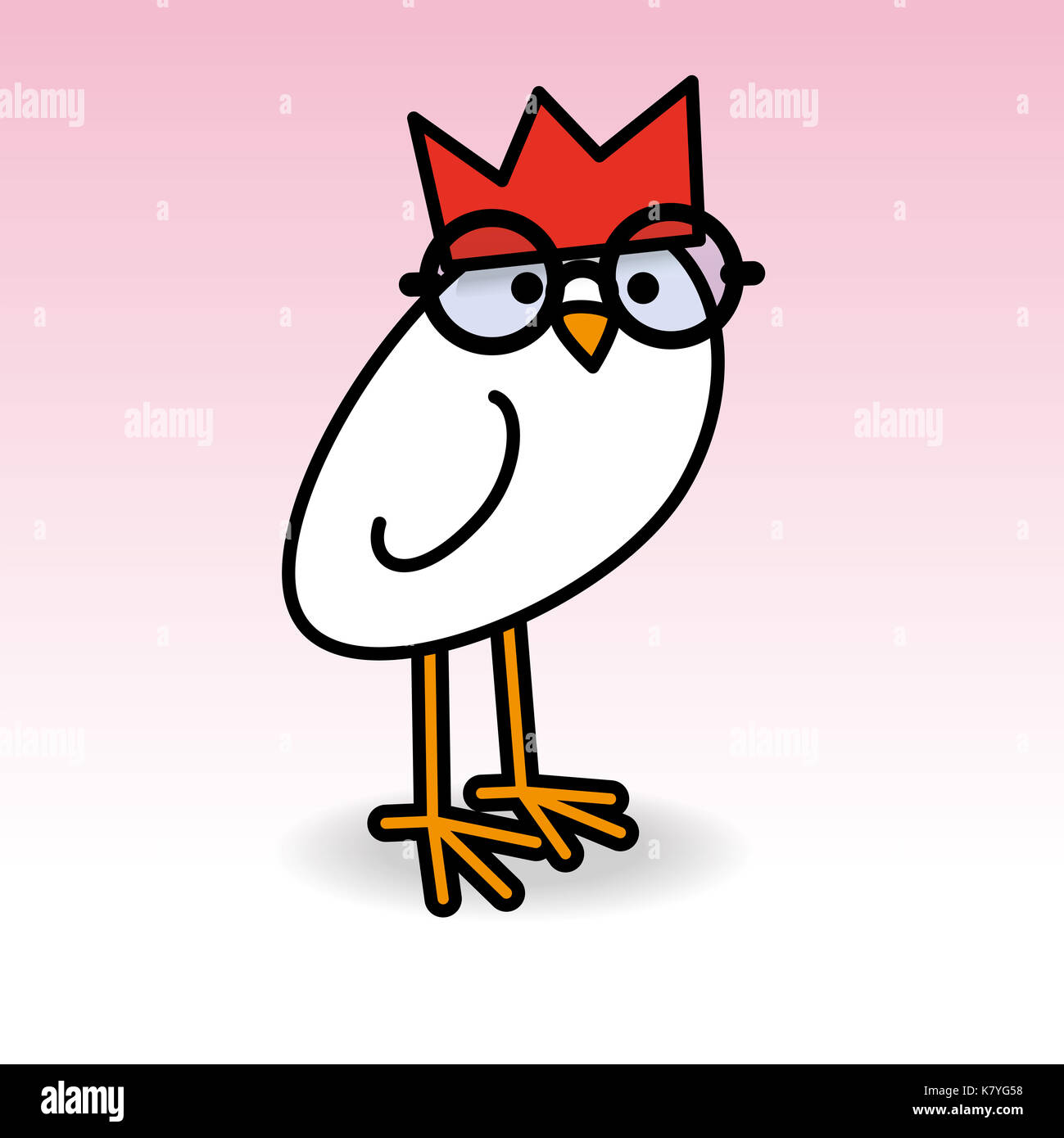 Solo pollito blanco vestidos de rojo gorro de fiesta negro redondo gafas de montura de girar la cabeza hacia la cámara sobre fondo de color rosa Fotografía de stock - Alamy Solo pollito blanco vestidos de rojo gorro de fiesta negro redondo gafas de montura de girar la cabeza hacia la cámara sobre fondo de color rosa Fotografía de stock - Alamy