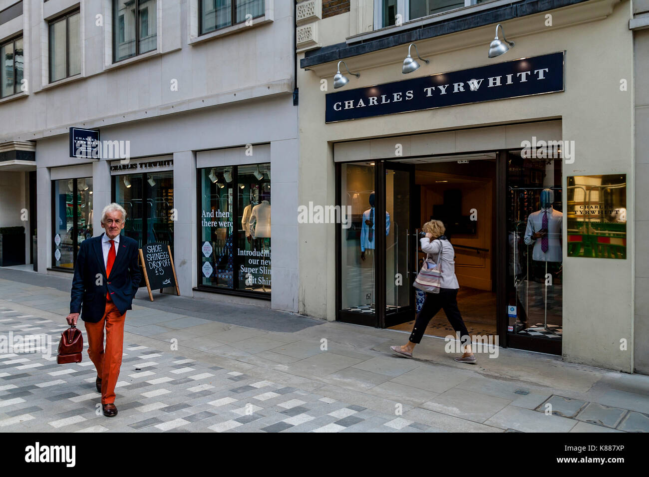 Charles tyrwhitt tienda de ropa para hombres en Jermyn Street, St James's,  Londres, Reino Unido Fotografía de stock - Alamy