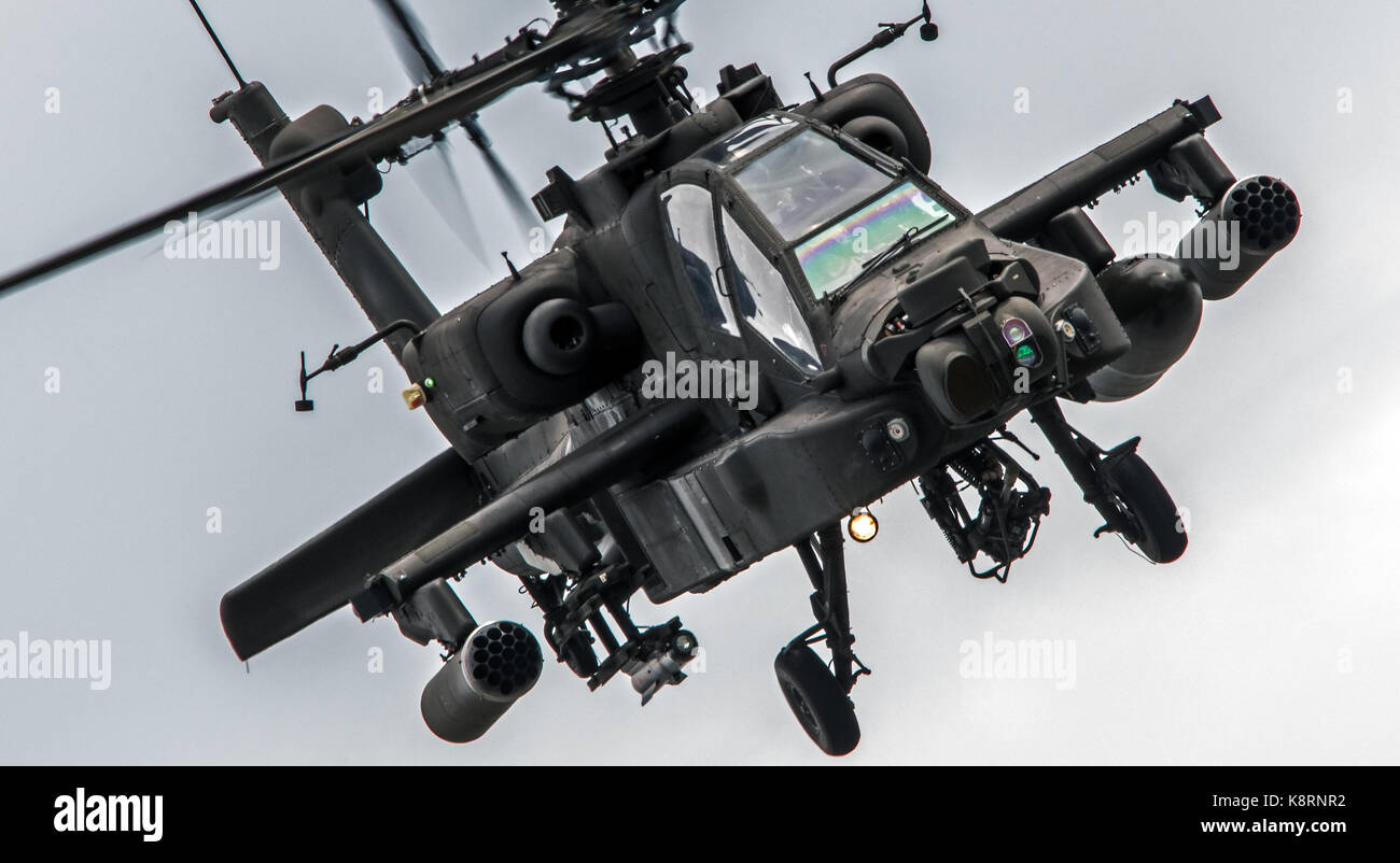 Ejército del Aire de helicópteros de ataque Apache Foto de stock