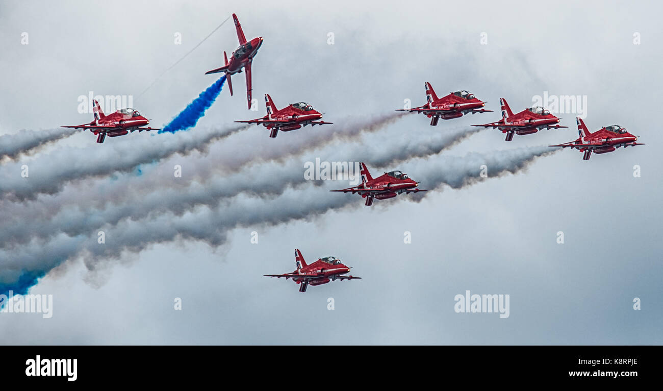 Flechas rojas de la Royal Air Force Foto de stock