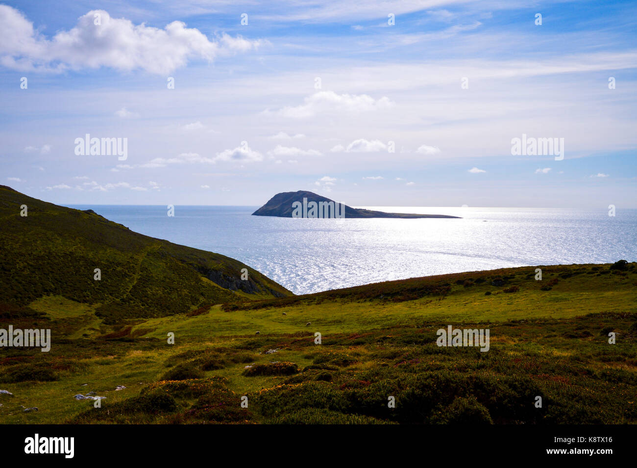 La isla bardsey Foto de stock