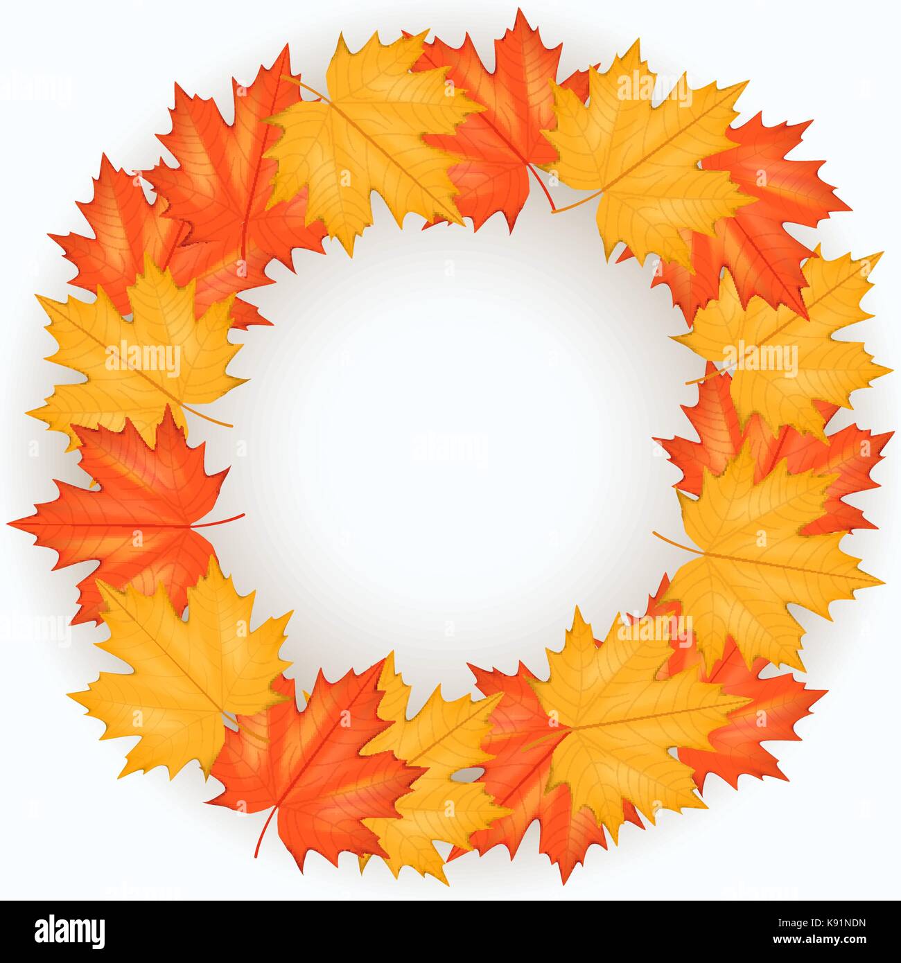 Rojo y Amarillo otoño patrón Ilustración del Vector