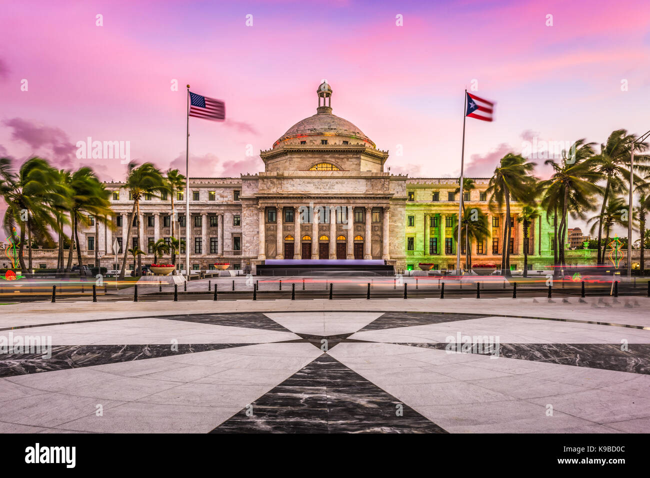 San Juan, Puerto Rico del edificio del capitolio. Foto de stock