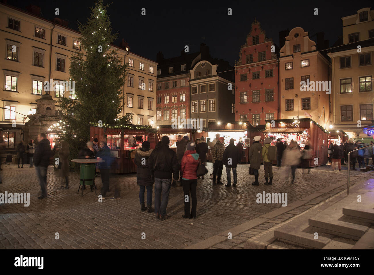Feria de Navidad en Gamla Stan Estocolmo 2016 Foto de stock