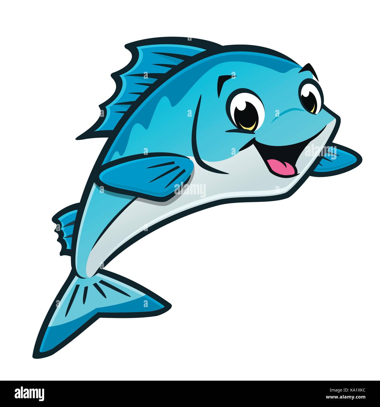 dibujos animados de peces Imagen Vector de stock - Alamy