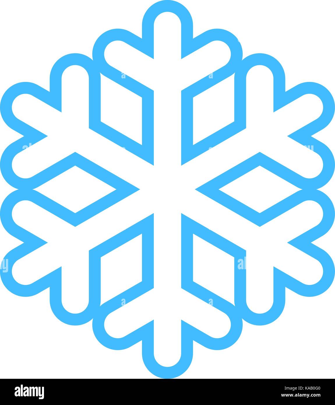 Copo de nieve plana signo de baja temperatura. Fácil y rápido recolorable  forma aislada del fondo elemento ilustración vectorial Imagen Vector de  stock - Alamy