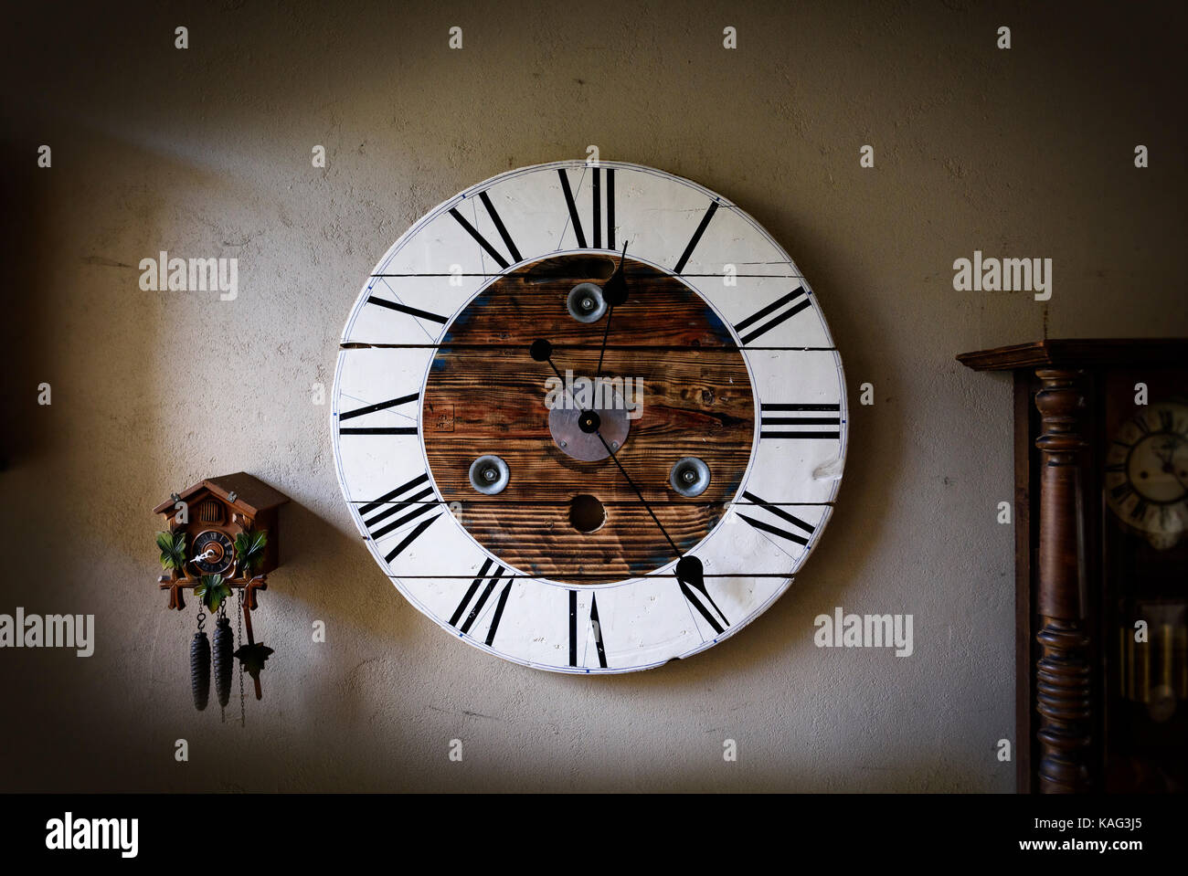 Relojes, tiempo, piezas, reloj, tiempo pasando temporal Foto de stock