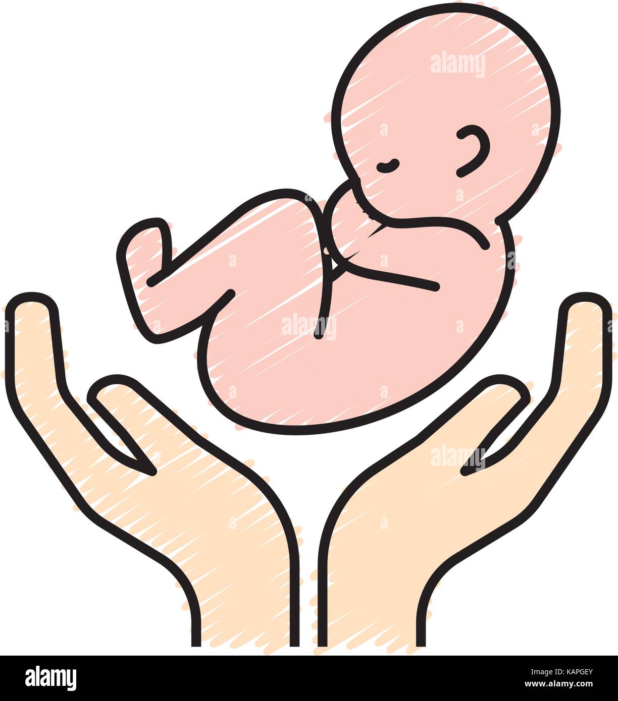 El Cordon Umbilical Del Bebe Y De La Nueva Vida Imagen Vector De Stock Alamy