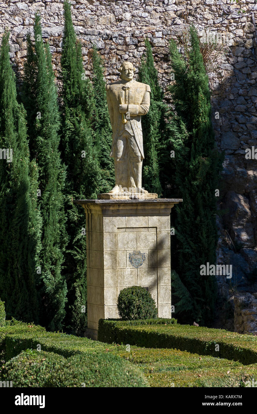 Estatua Antoine Bruny Entrecasteaux Provence Verte / Provence-Alpes-Côte d'azur Var Francia (83) Foto de stock