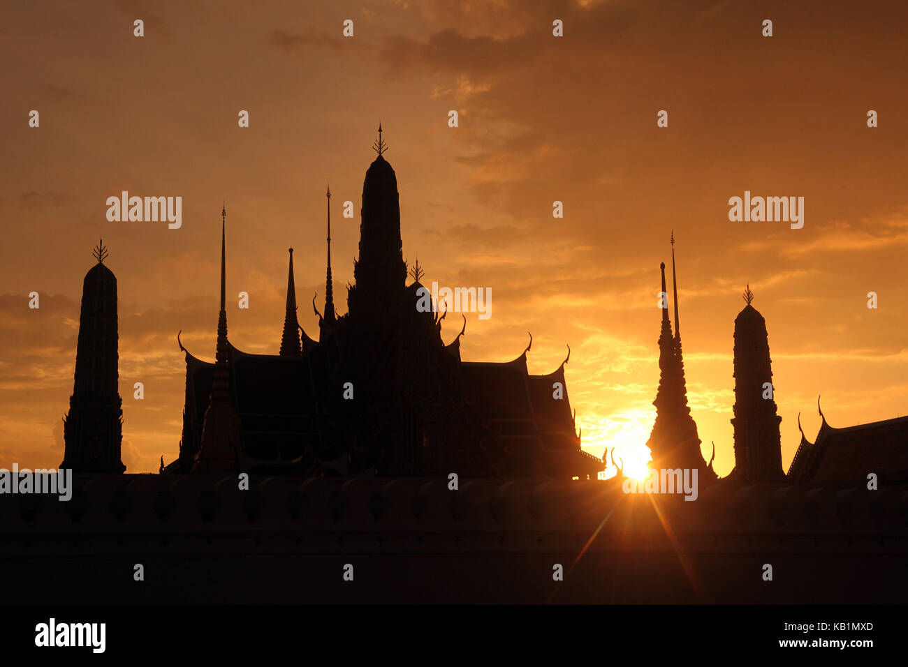 En Asia, el sudeste de Asia, Tailandia, Bangkok, Parque, Wat Phra KEO, Foto de stock