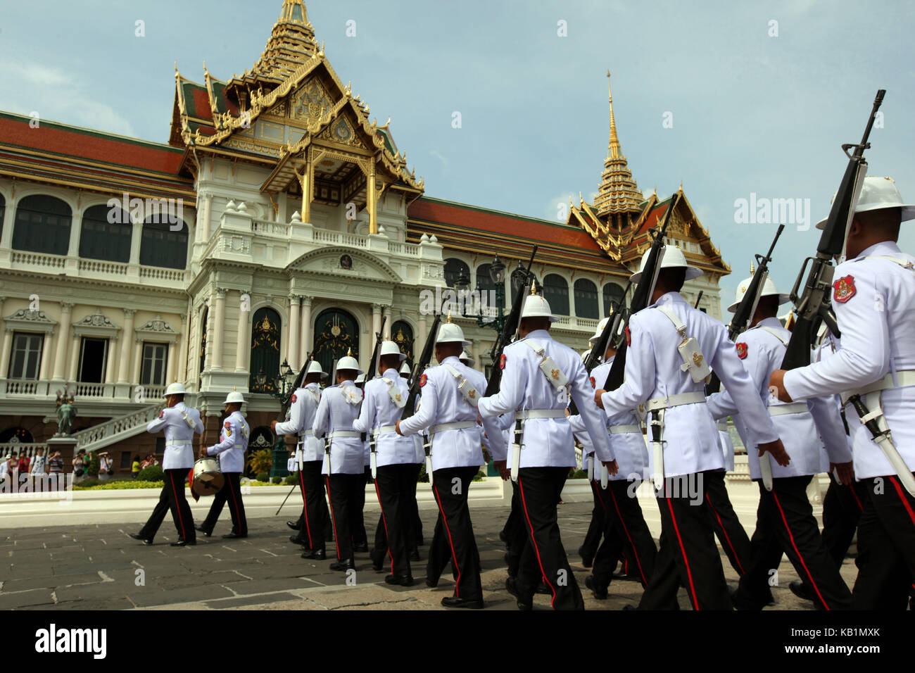 Asia, sudeste asiático, Tailandia, Bangkok, palacio del rey, palacio, Foto de stock