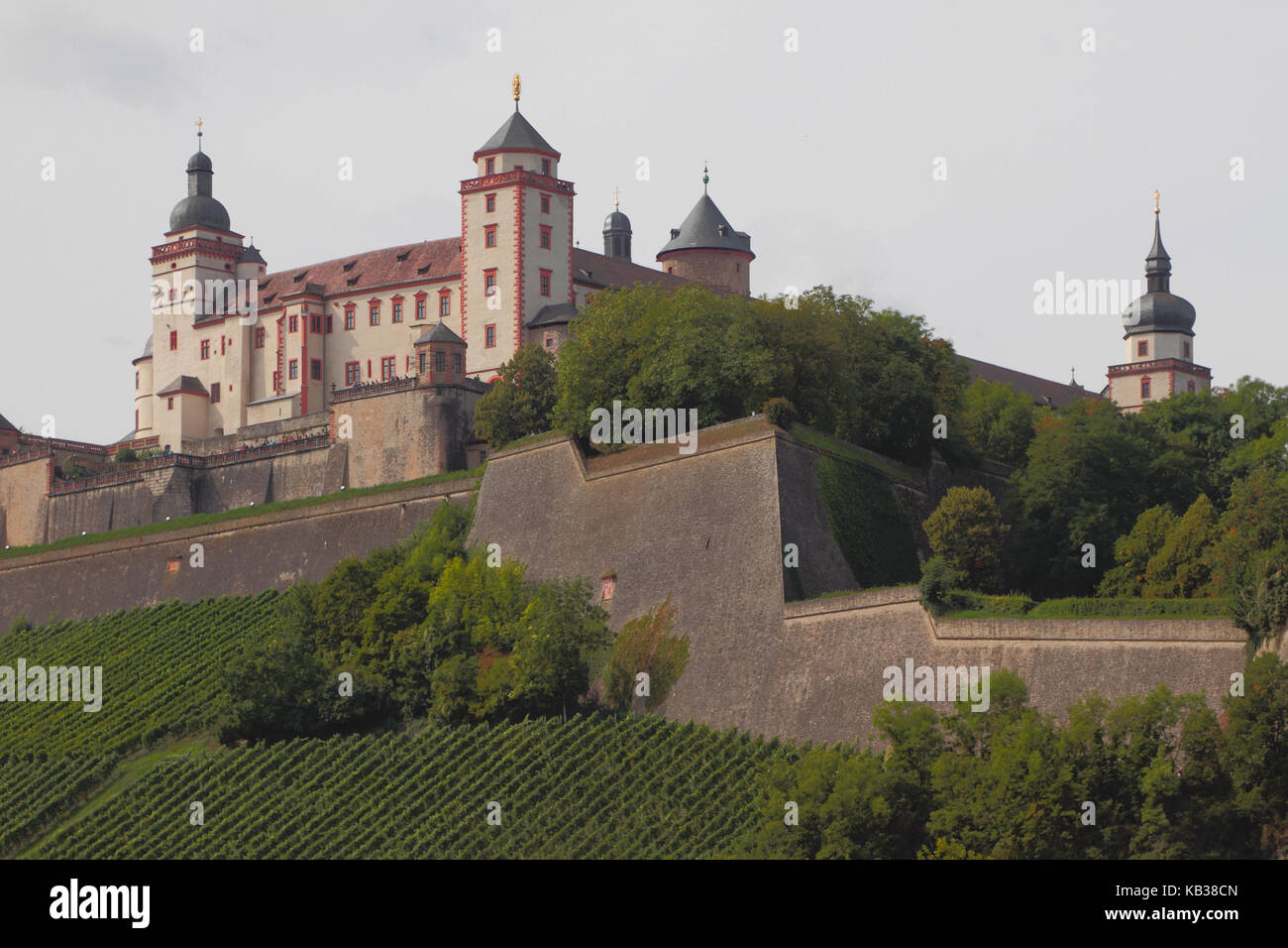 Castillo medieval. Würzburg, Baviera, Alemania Foto de stock