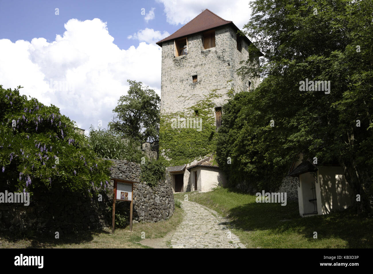 Claustro de Säben, ermitas, Eisacktal, Bolzano, Tirol del Sur, Italia, Foto de stock