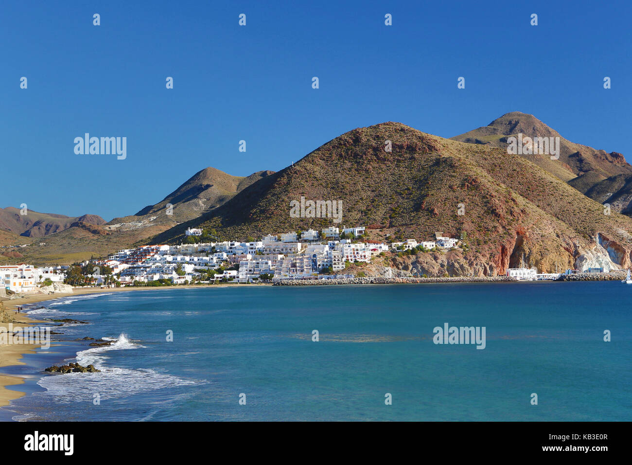 En España, la región de Andalucía, en la provincia de Almería, a san José, cerca del cabo de gata Foto de stock