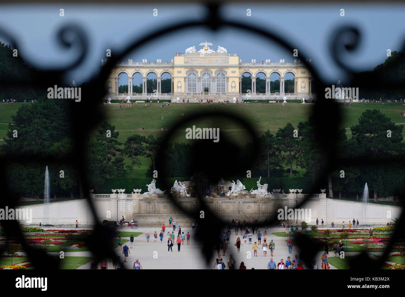 El Palacio de Schönbrunn en Viena, Austria, Europa Foto de stock