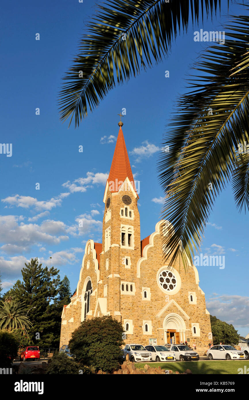 Namibia, Windhoek, Khomas, Christchurch, Iglesia Luterana Foto de stock