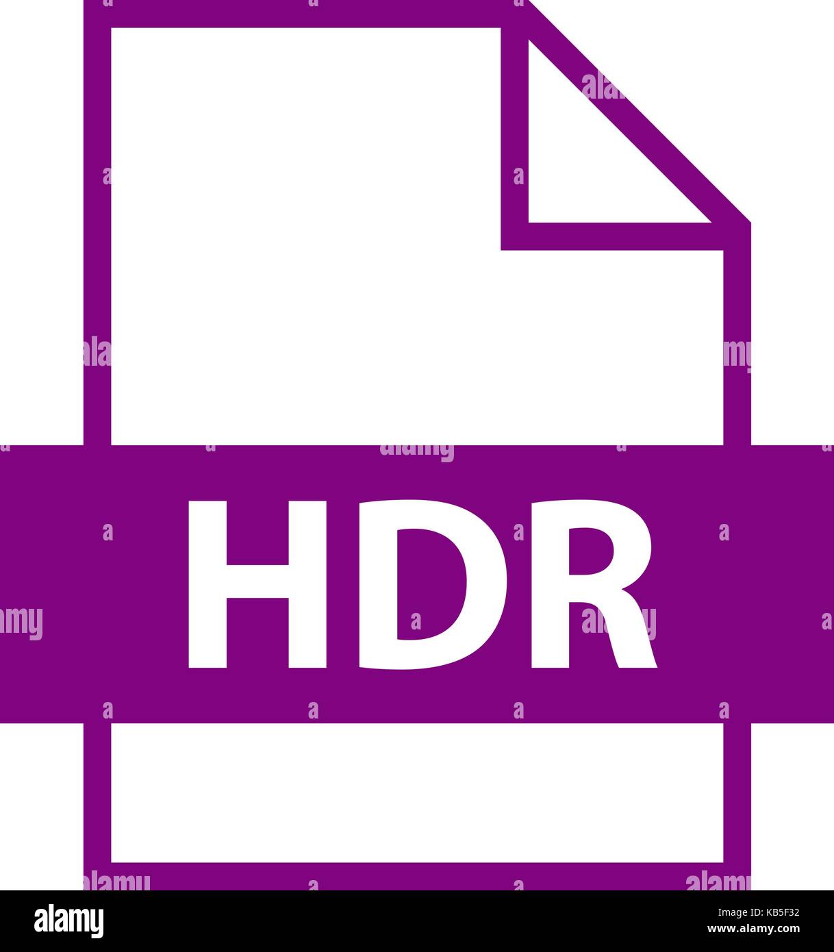 Utilizarlo en todos sus diseños. extensión hdr icono de archivo de