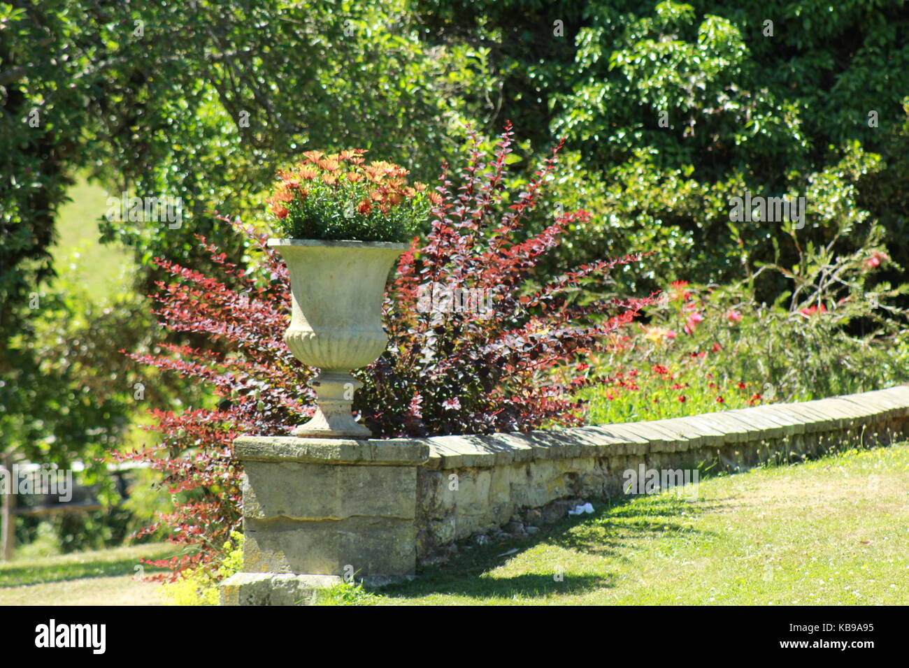 English country garden Foto de stock