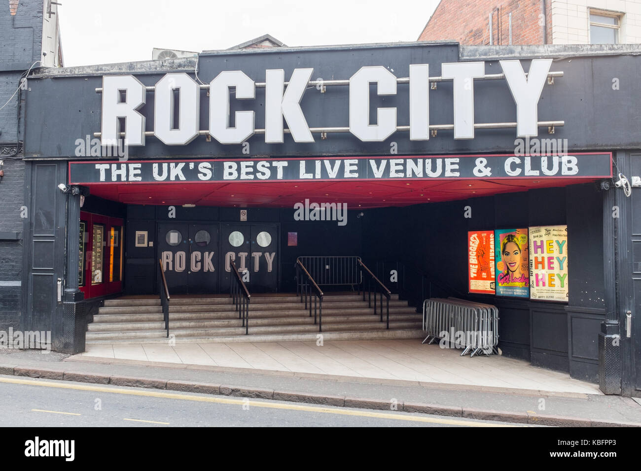La famosa ciudad de rock local de música en directo y un club en Nottingham Foto de stock