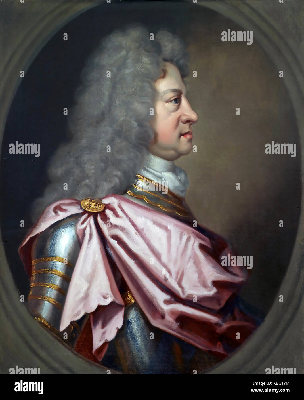 George I de Gran Bretaña (1660-1727) por Godfrey Kneller alrededor de 1715 Foto de stock