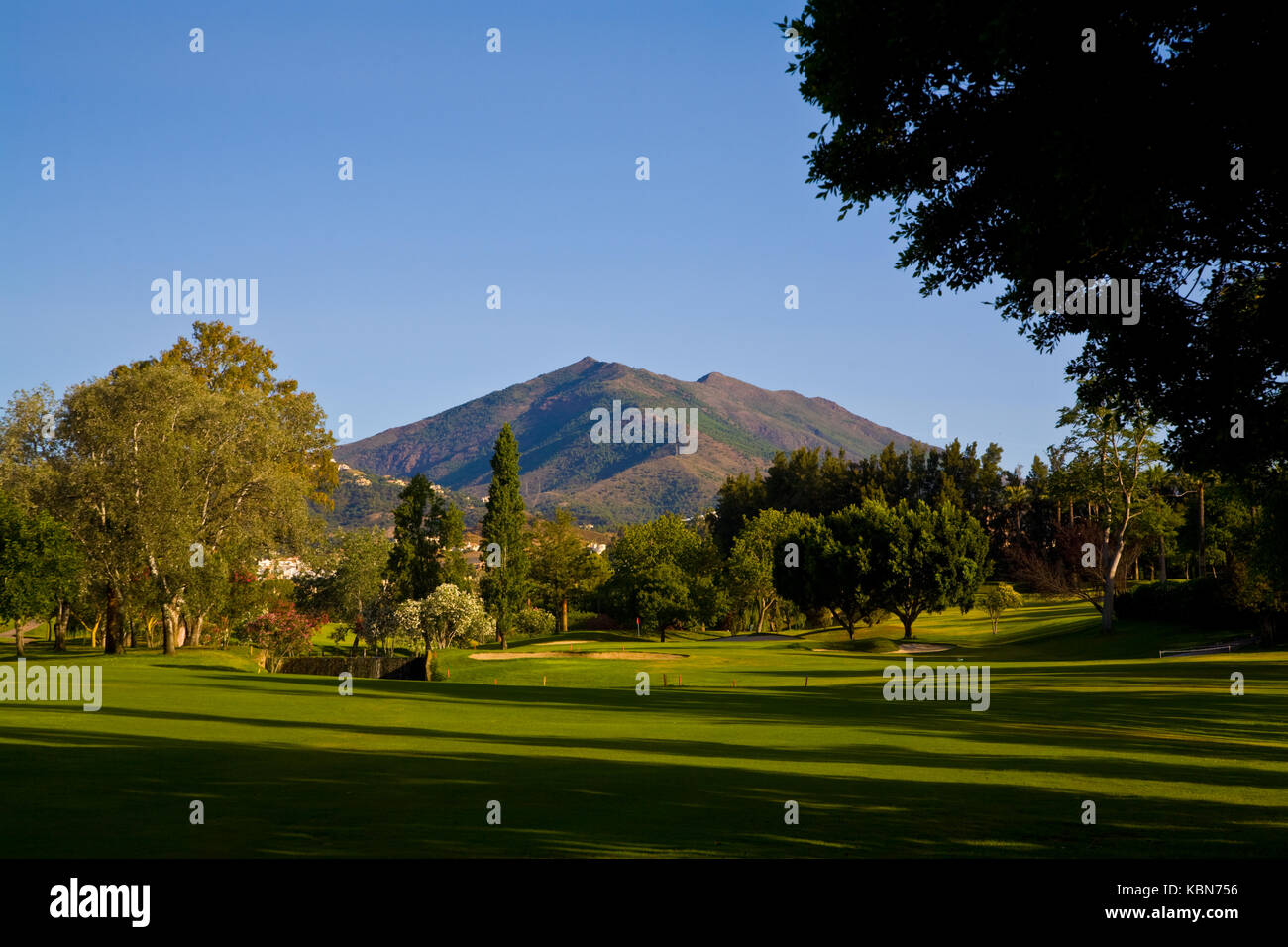 Campos de golf en Andalucía Foto de stock