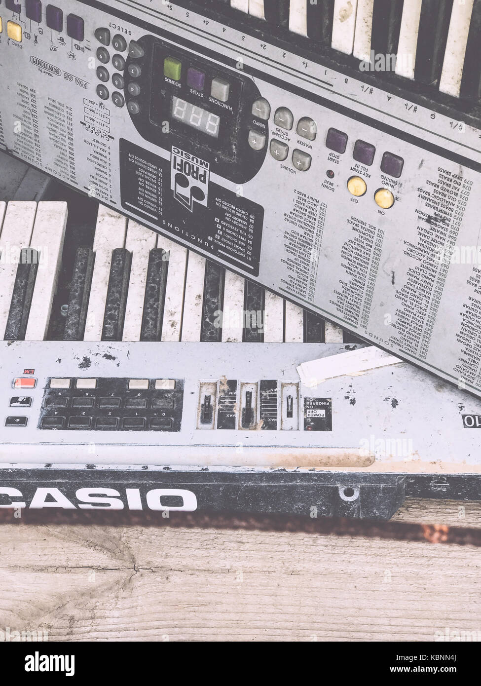 Viejo teclado CASIO música profi Fotografía de stock - Alamy
