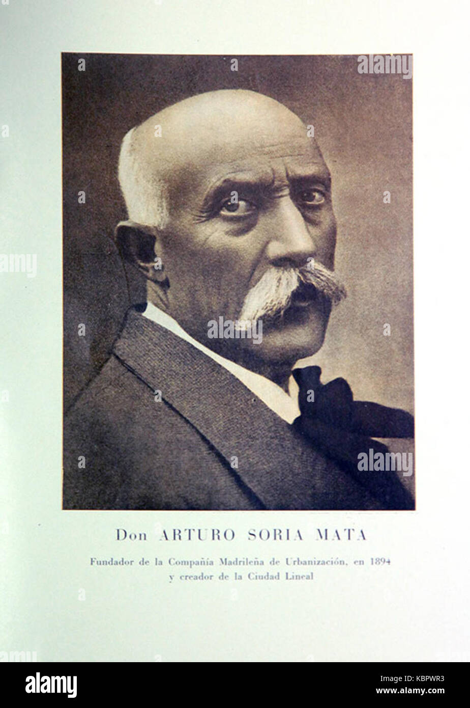 Arturo Soria y Mata ca. 1916 Fotografía de stock - Alamy